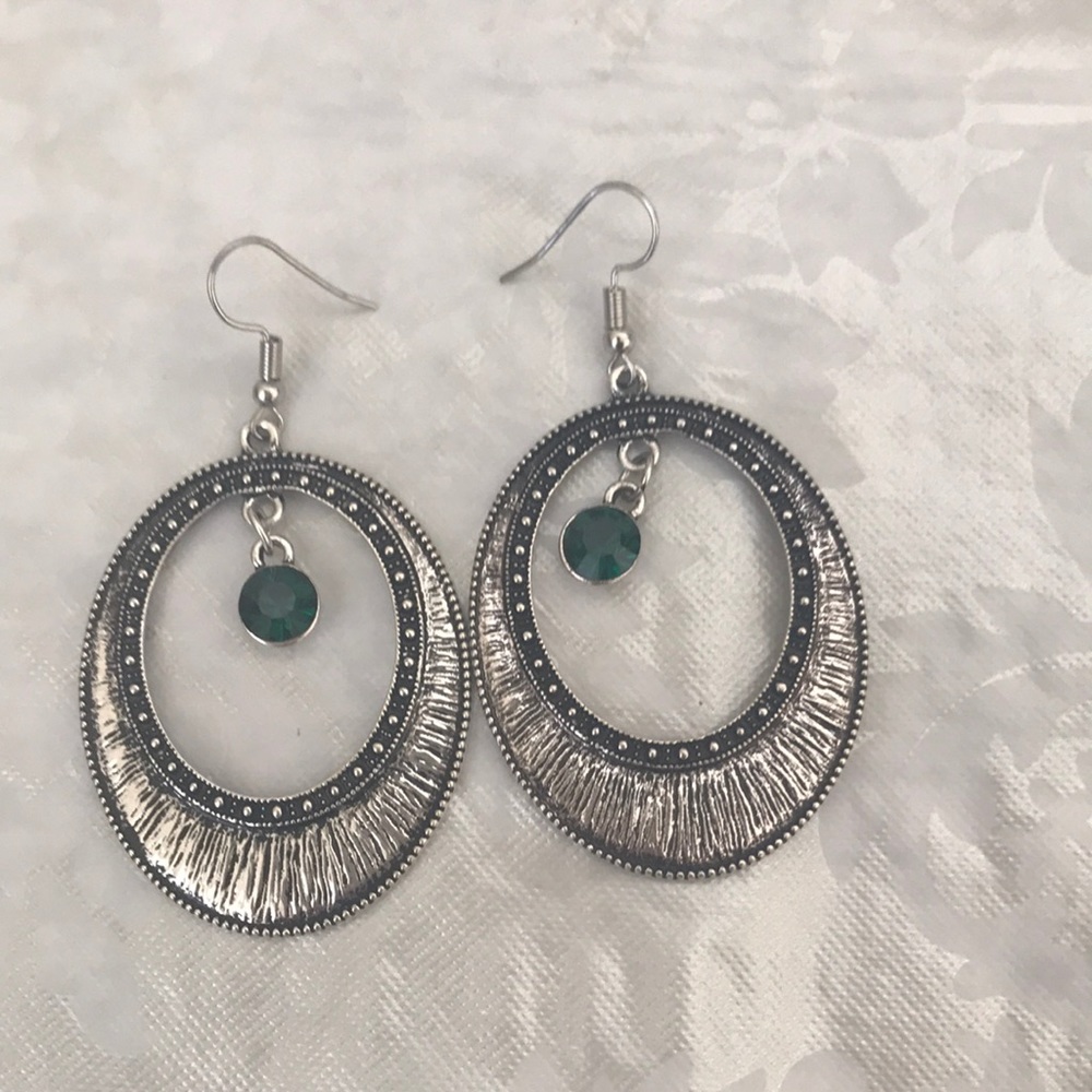 💋Green Oval Earrings💋
